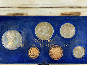 1966 Australia 6x Coin Proof Set Lot#B2606 Silver! Box Water Damaged