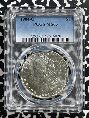 1904-O U.S. $1 Morgan Dollar PCGS MS63 Lot#G382 Silver! Choice UNC!
