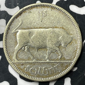 1935 Ireland 1 Shilling Lot#E8081 Silver!