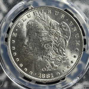 1881 U.S. $1 Morgan Dollar PCGS MS63 Lot#G544 Silver! Choice UNC!