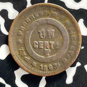 1893 Honduras 1 Centavo Lot#JM0198 Very Scarce!