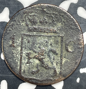 1839-W Netherlands East Indies 1 Cent Lot#T9972 Corrosion