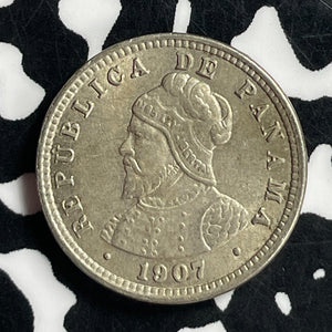 1907 Panama 1/2 Centesimo Half Centesimo Lot#T6828 High Grade! Beautiful!