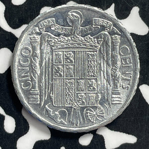 1941 Spain 5 Centimos Lot#C0727 High Grade! Beautiful!