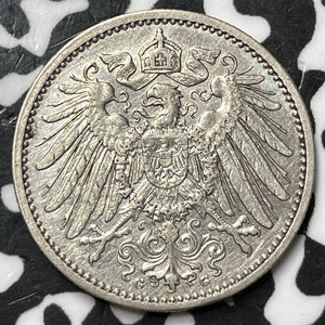1911-G Germany 1 Mark Lot#D6842 Silver! Better Date