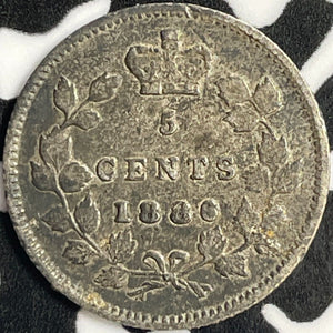 1886 Canada 5 Cents Lot#E0223 Silver! Nice!