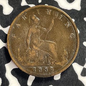 1884 Great Britain Farthing Lot#T9422