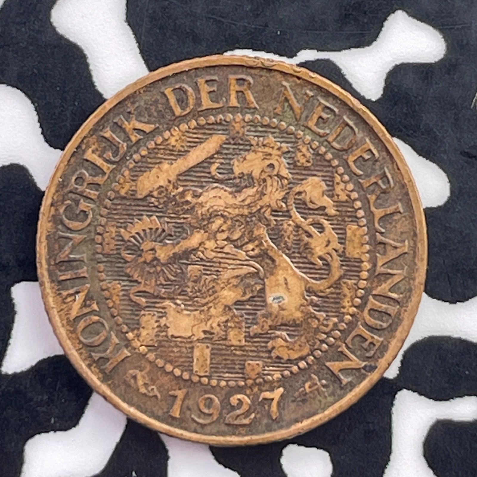 1927 Netherlands 1 Cent Lot#C5793