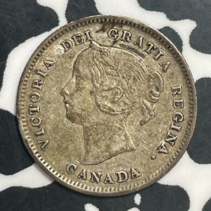 1900 Canada 5 Cents Lot#T2269 Silver! Nice!