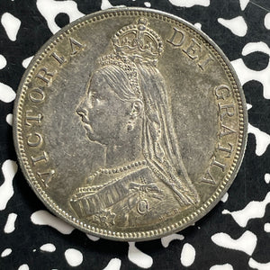1889 Great Britain Double Florin Lot#JM9916 Silver! High Grade! Beautiful!
