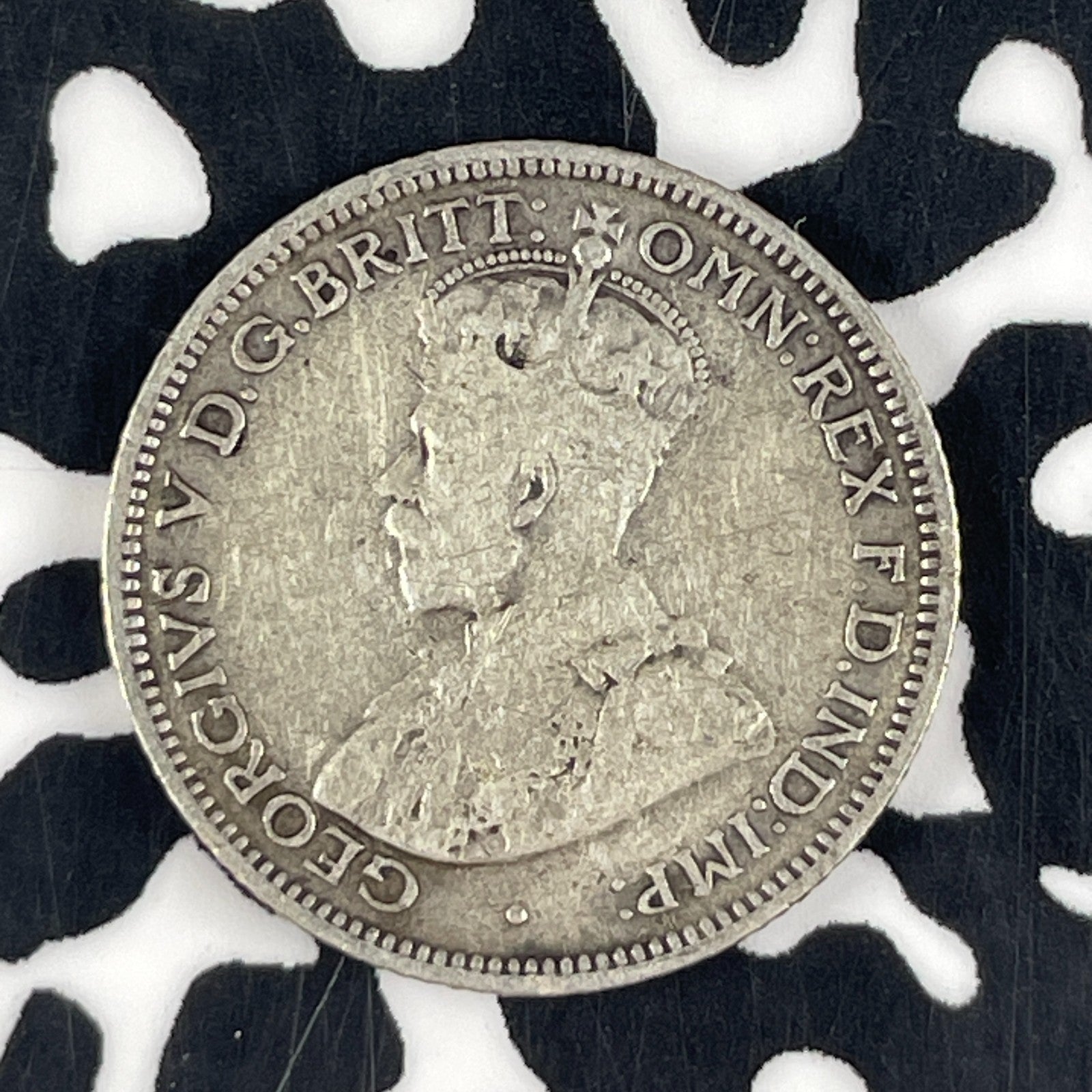 1927 Australia 6 Pence Sixpence Lot#F1542 Silver!