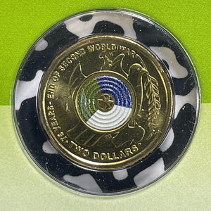 2020 Australia Mint End Of WWII 75th Anniversary $2 Dollars Lot#OV1612 With Case