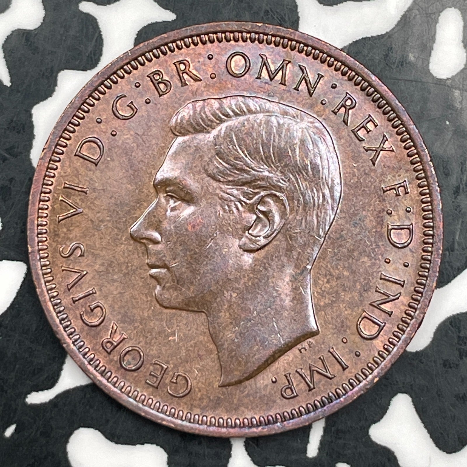 1945 Great Britain 1/2 Penny Half Penny Lot#F5367 High Grade! Beautiful!