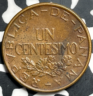 1937 Panama 1 Centesimo Lot#T9376 Nice!