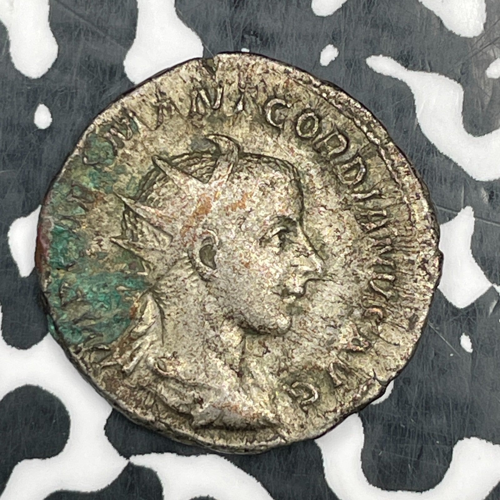 (238-244 AD) Ancient Rome Gordian III AR Antoninianus Lot#N0895 Silver! Deposits