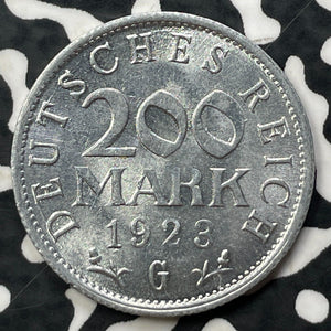 1923-G Germany 200 Mark (88 Available) (1 Coin Only)