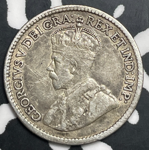 1918 Canada 5 Cents Lot#T9843 Silver!