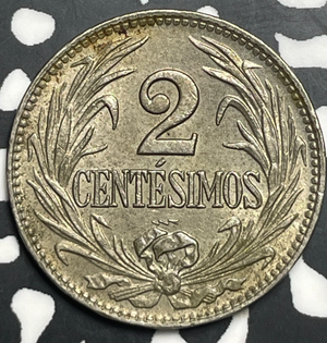 1924 Uruguay 2 Centesimos Lot#T9314