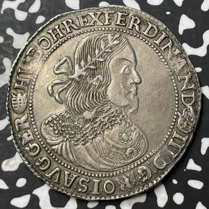 1655-KB Hungary 1 Thaler Lot#JM8053 Large Silver! Nice! DAV-3198