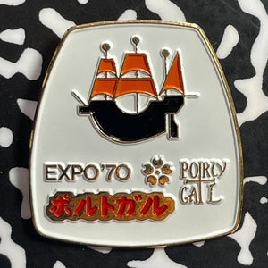 1970 Japan Osaka Expo Ship Pin Lot#E9216 27x29mm