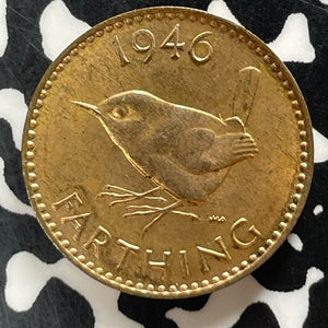1946 Great Britain Farthing Lot#T4247 Nice!