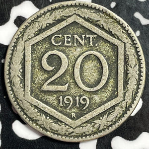 1919 Italy 20 Centesimi Lot#E4142