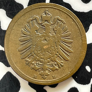1886-E Germany 1 Pfennig Lot#T4144 Better Date