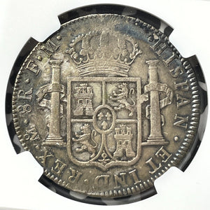 1792-Mo FM Mexico 8 Reales NGC Cleaned-AU Details Lot#G8547 Large Silver!