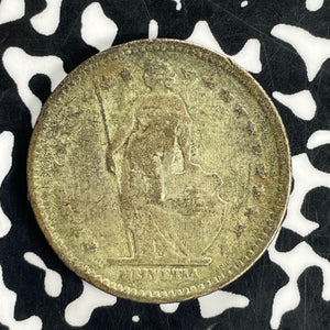 1894-B Switzerland 2 Francs Lot#C1491 Silver!