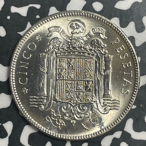 1949(49) Spain 5 Pesetas Lot#T3647 High Grade! Beautiful!