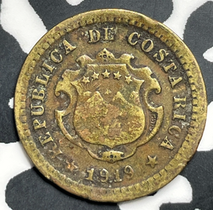 1919 Costa Rica 5 Centavos Lot#T9388