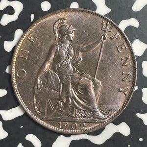 1902 Great Britain 1 Penny Lot#T3608 High Grade! Beautiful!