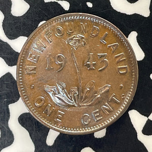 1943-C Newfoundland Small Cent Lot#T5888 High Grade! Beautiful!
