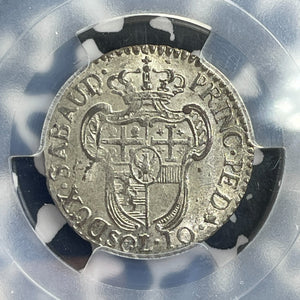 1796 Italy Sardinia 10 Soldi PCGS AU58 Lot#G1079