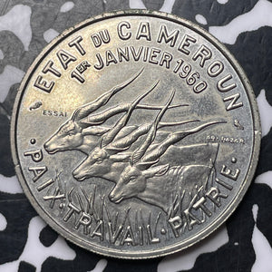 1960 Cameroon 50 Francs Lot#MK215 High Grade! Beautiful!