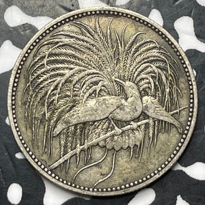 1894-A German New Guinea 1 Mark Lot#JM8509 Silver! Bird Of Paradise