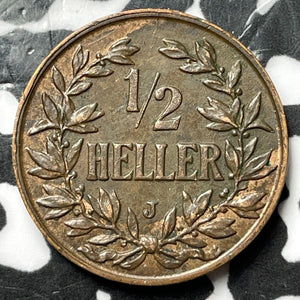 1906-J German East Africa 1/2 Heller Half Heller Lot#D8040