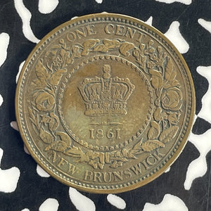 1861 New Brunswick Large Cent Lot#T8566 Nice!
