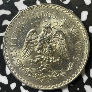 1944 Mexico 1 Peso Lot#E5025 Silver! High Grade! Beautiful!