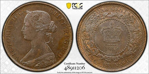1864 New Brunswick Large Cent PCGS MS62BN Lot#G7285 Nice UNC! Short '6' Variety