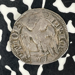 (1285-1312) Italy Pisa Madonna & Child/Eagle AR Mezzo Grosso Lot#JM9451 Silver!