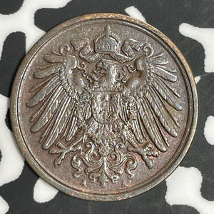 1899-A Germany 1 Pfennig Lot#E6493 High Grade! Beautiful!