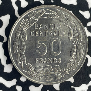 1960 Cameroon 50 Francs Lot#T8538 High Grade! Beautiful!