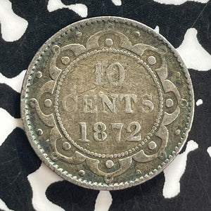 1872 Newfoundland 10 Cents Lot#T7687 Silver!
