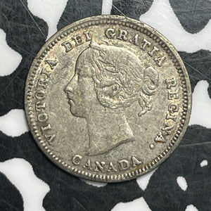 1890-H Canada 5 Cents Lot#JM9498 Silver! Nice!