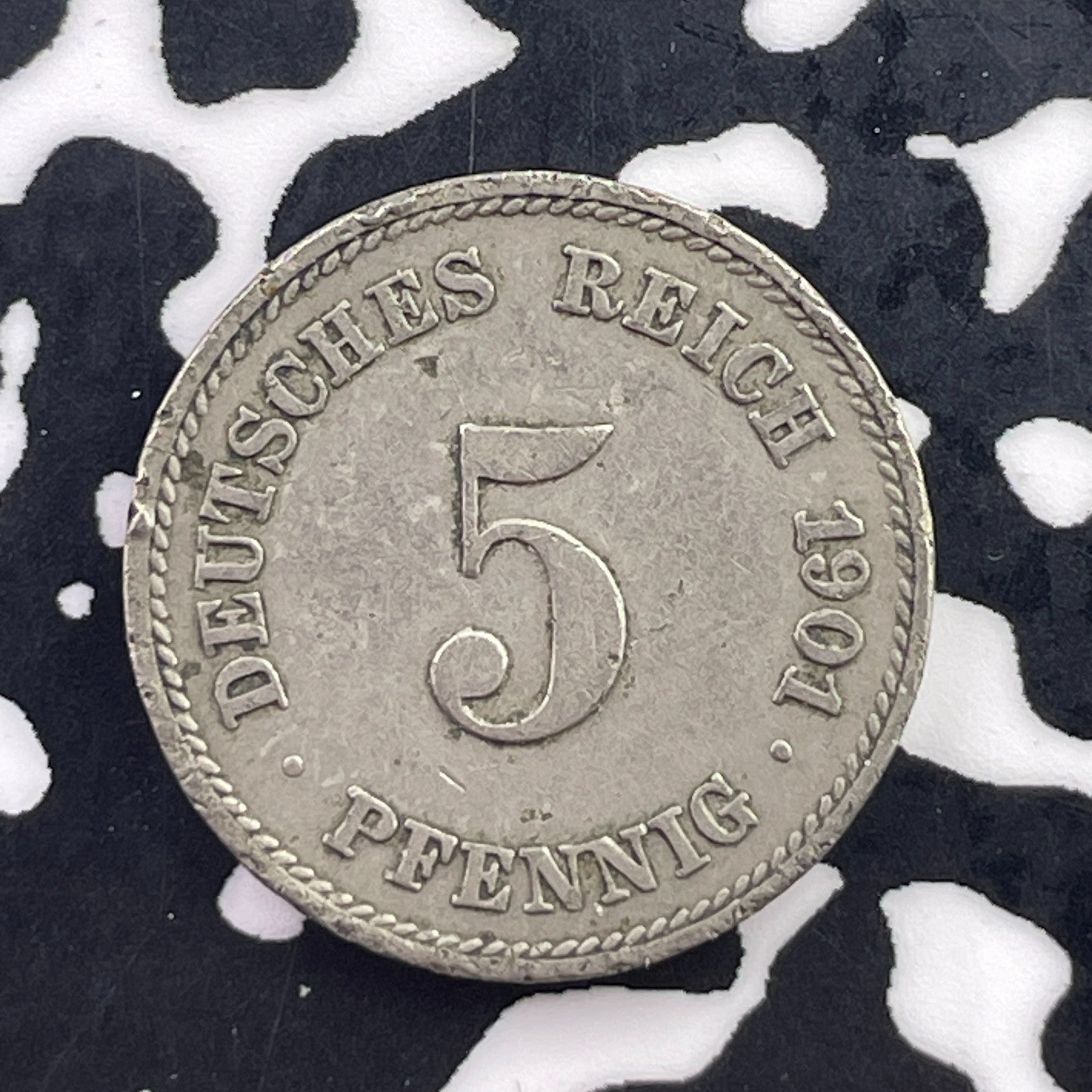 1901-J Germany 5 Pfennig Lot#C8021