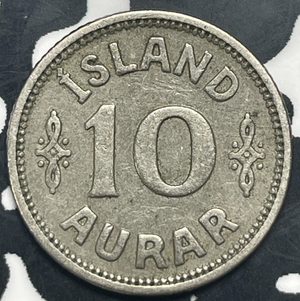 1923 Iceland 10 Aurar Lot#C0359