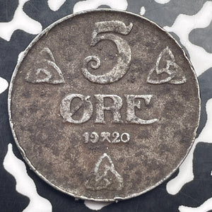 1920 Norway 5 Ore Lot#C1416