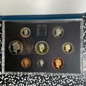 1994 Great Britain 8x Coin Proof Set Lot#B2654 With Case & C.O.A.