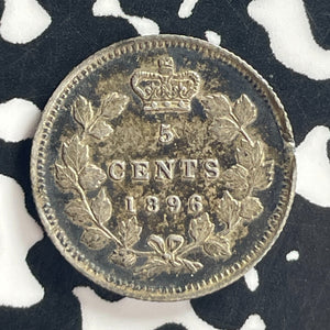 1896 Canada 5 Cents Lot#T7906 Silver! Nice!